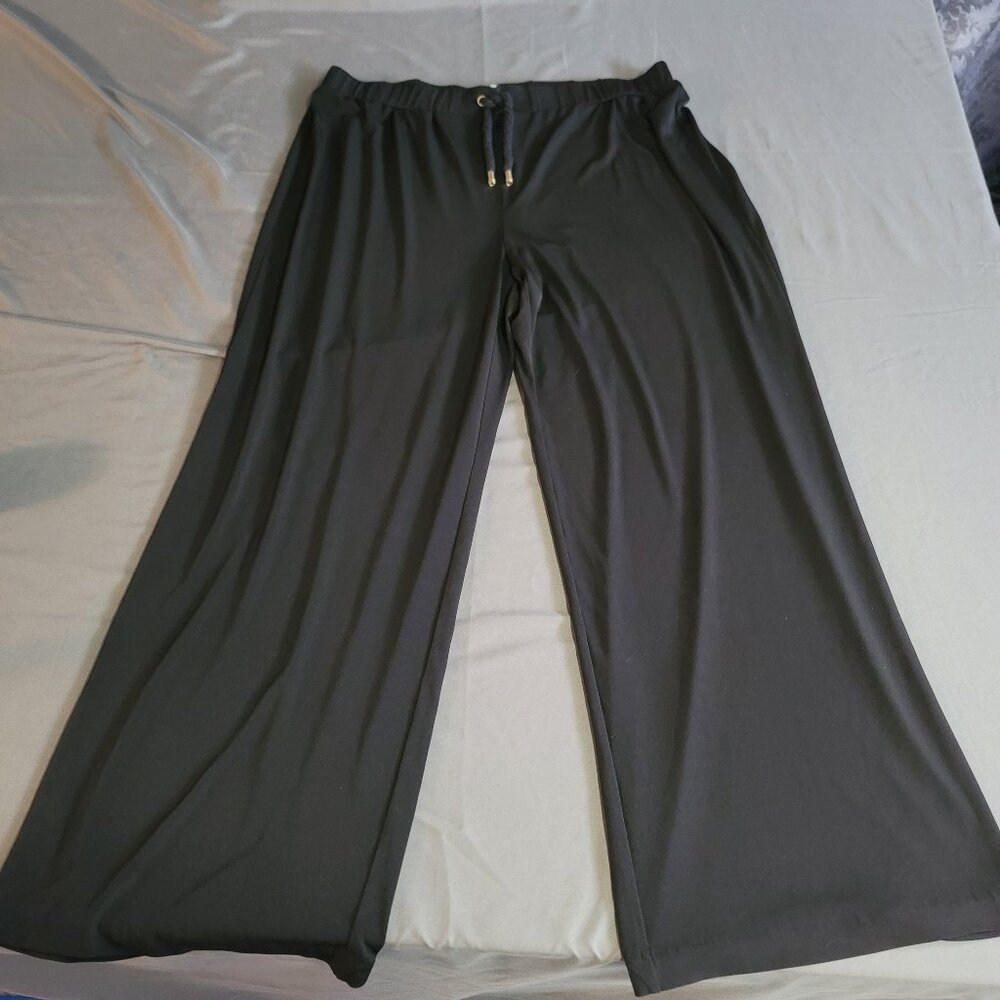 Michael Kors Pants Womens XL Black Loungewear Stretchy Comfort Relaxed Fit